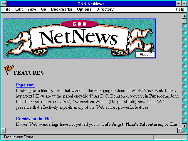 Screenshot of m The Whole Internet Catalog.