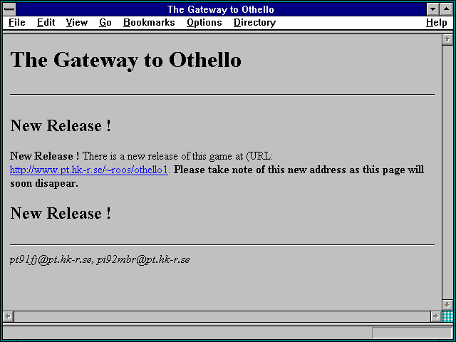 Screenshot of The Gateway to Othello
