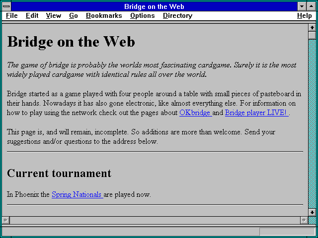 Screenshot of Gerben's News Page