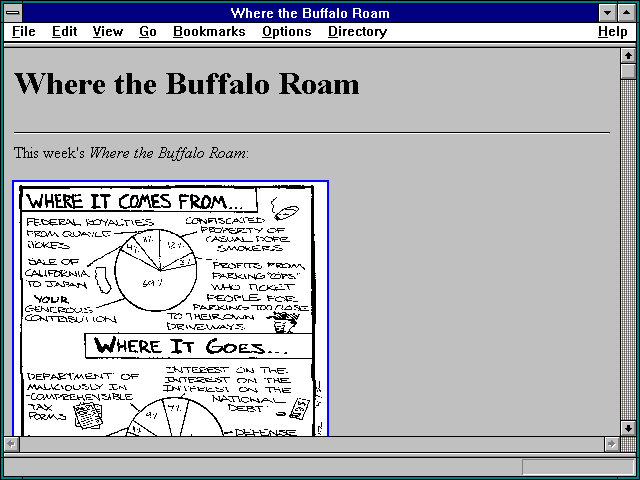 Screenshot of Where the Buffalo Roam