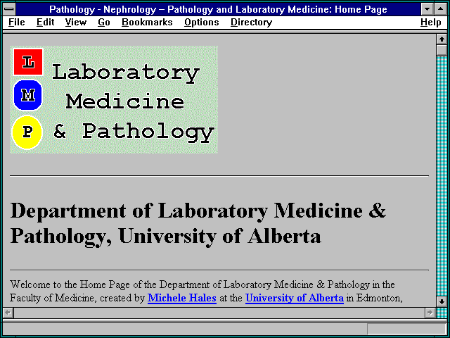 Screenshot of athology - Nephrology -- Pathology and Laboratory Medicine: Home Page