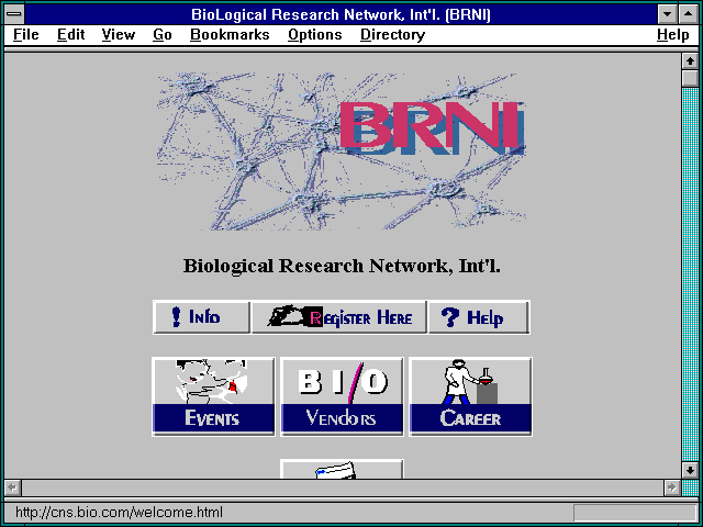 Screenshot of BioLogical Research Network Int'l. (BRNI)