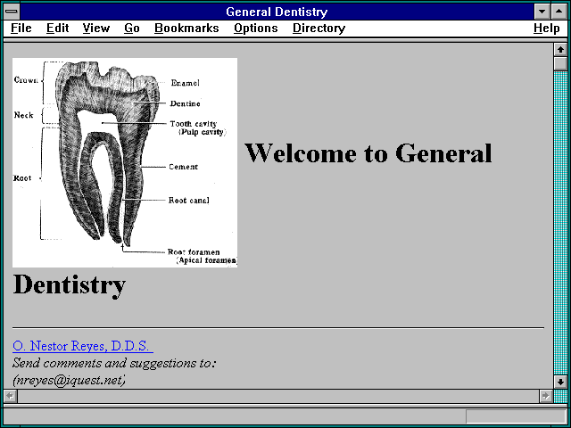 Screenshot of General Dentistry