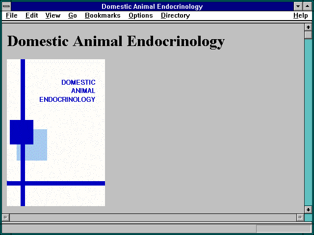 Screenshot of Domestic Animal Endocrinology