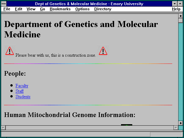 Screenshot of Dept of Genetics & Molecular Medicine - EmoryUniversity