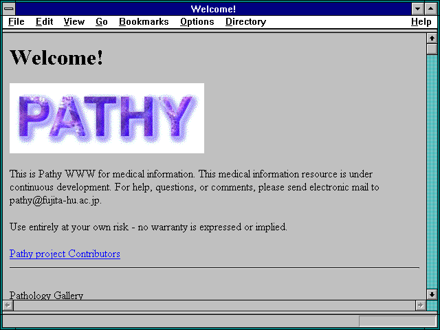 Screenshot of Welcome!