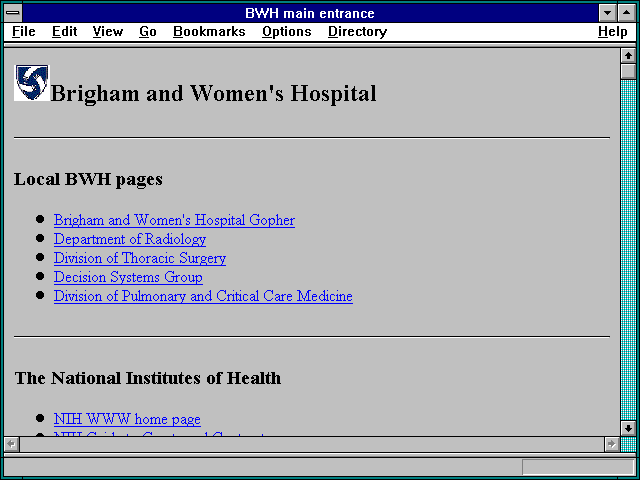 Screenshot of BWH main entrance