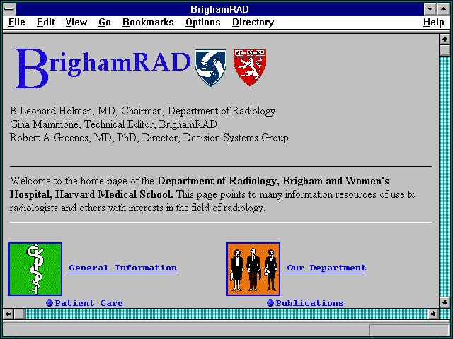 Screenshot of BrighamRAD