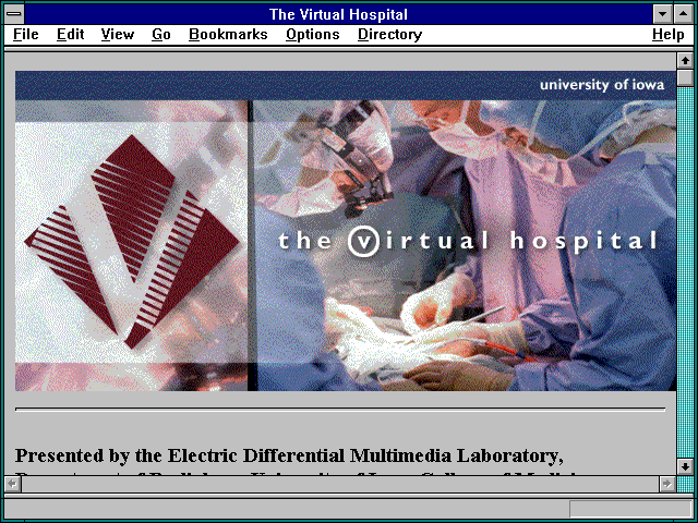 Screenshot of The Virtual Hospital