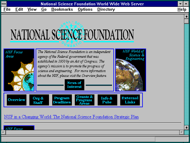 Screenshot of U.S. Government Gophers.