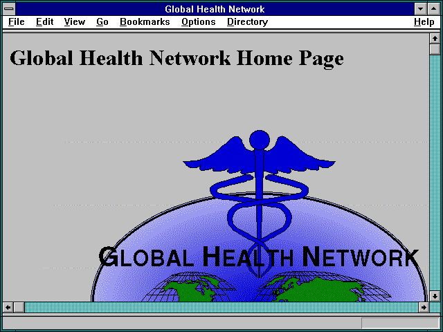 Screenshot of Global Health Network