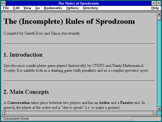 Screenshot of The Rules of Sprodzoom