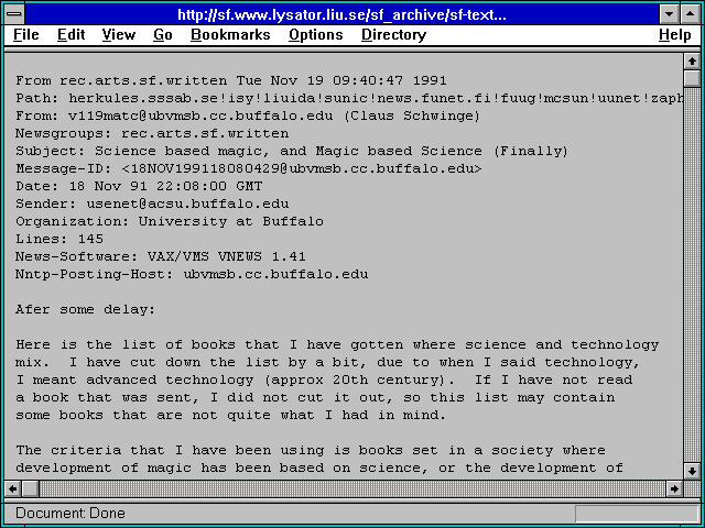 Screenshot of p://sf.www.lysator.liu.se/sf_archive/sf-texts/lists/Science_and_Magic
