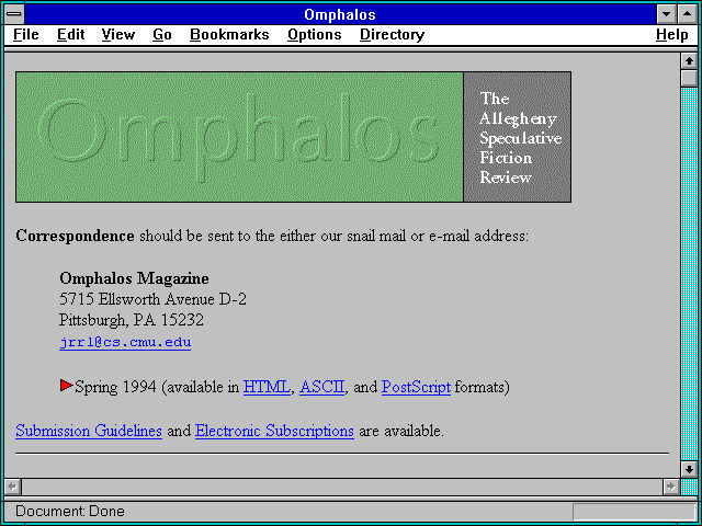Screenshot of Omphalos
