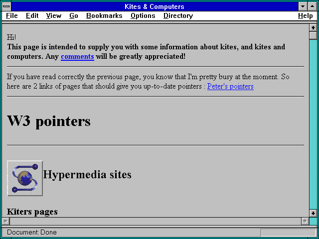 Screenshot of Kites & Computers