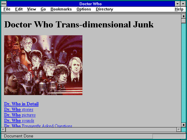 Screenshot of Doctor Who