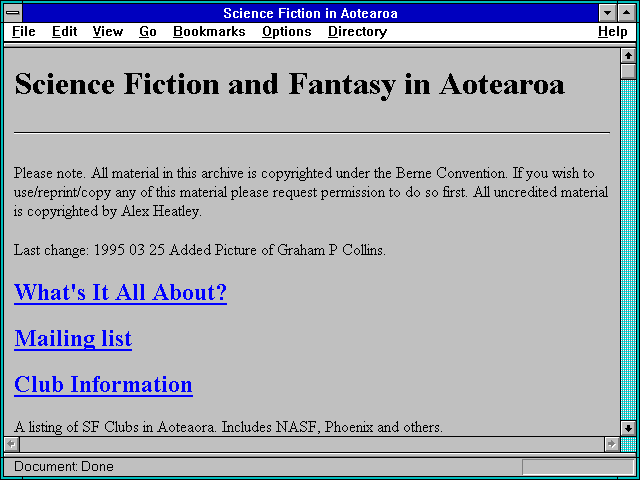 Screenshot of This Week on Usenet