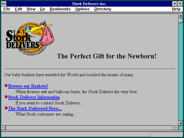 Screenshot of Stork Delivers Inc.