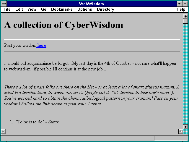 Screenshot of WebWisdom