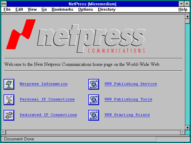 Screenshot of NetPress (Micromedium)
