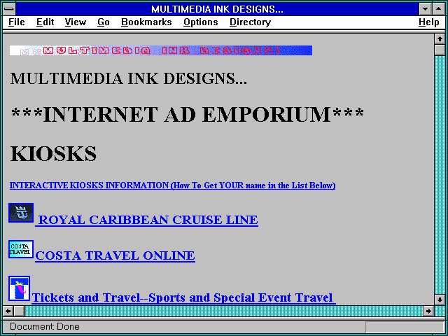 Screenshot of MULTIMEDIA INK DESIGNS...