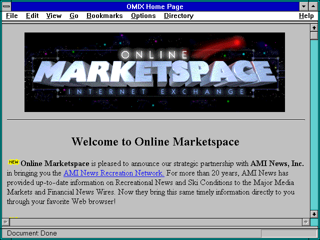 Screenshot of OMIX Home Page