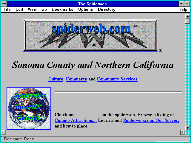 Screenshot of The Spiderweb