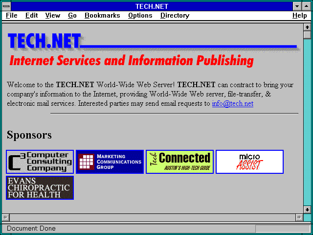 Screenshot of TECH.NET