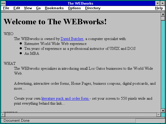 Screenshot of The WEBworks