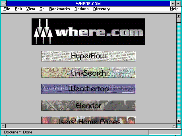 Screenshot of http://where.com/