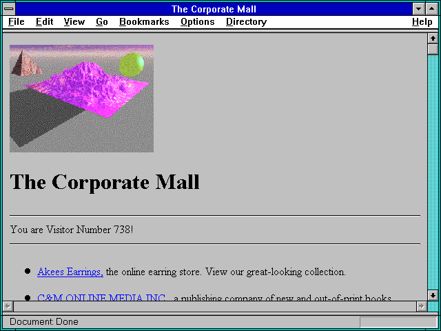 Screenshot of The Corporate Mall