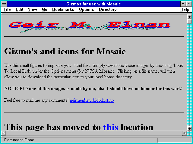 Screenshot of Kenneth's Reservoir Dogs Homepage