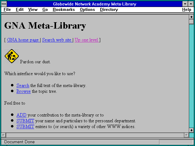 Screenshot of Globewide Network Academy