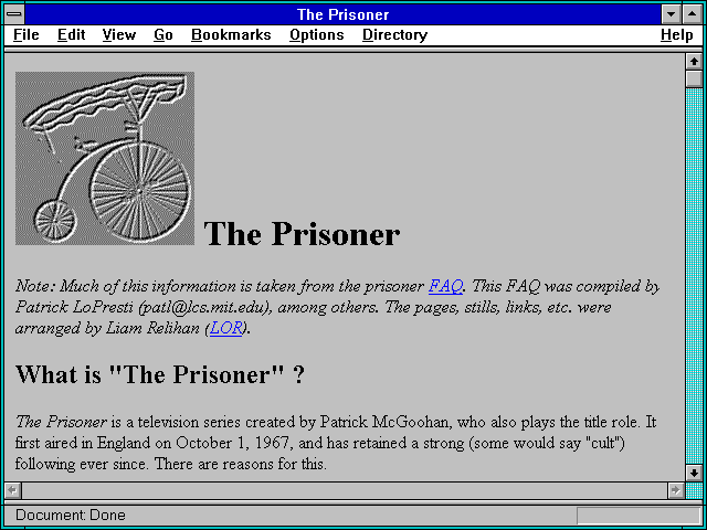 Screenshot of The Prisoner