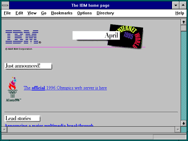 Screenshot of International Business Machines (IBM)