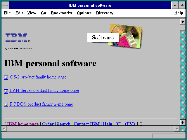 Screenshot of IBM Personal Software Co.