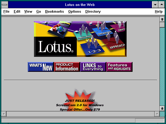 Screenshot of Lotus Development Corp.