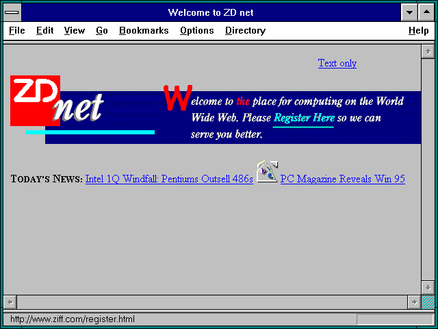 Screenshot of Ziff-Davis Publishing