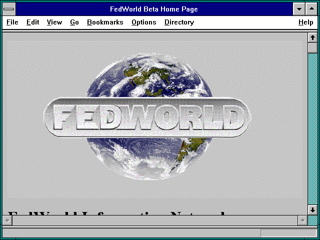 Screenshot of FedWorld Federal Job Search