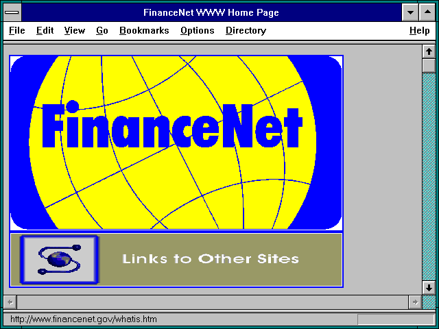 Screenshot of Gore's Home Page