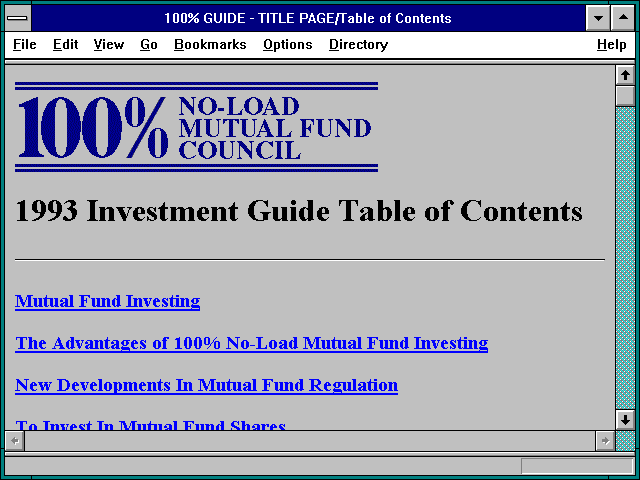 Screenshot of 100% GUIDE - TITLE PAGE/Table of Contents