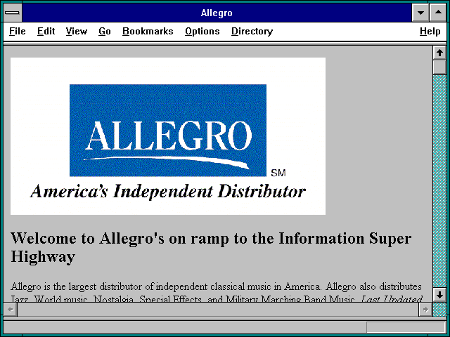 Screenshot of Allegro
