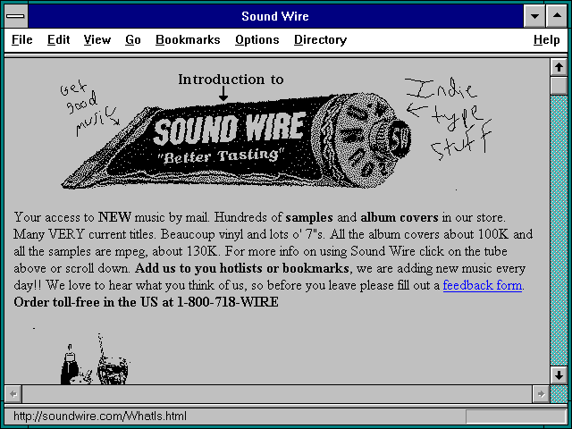 Screenshot of Sound Wire Map