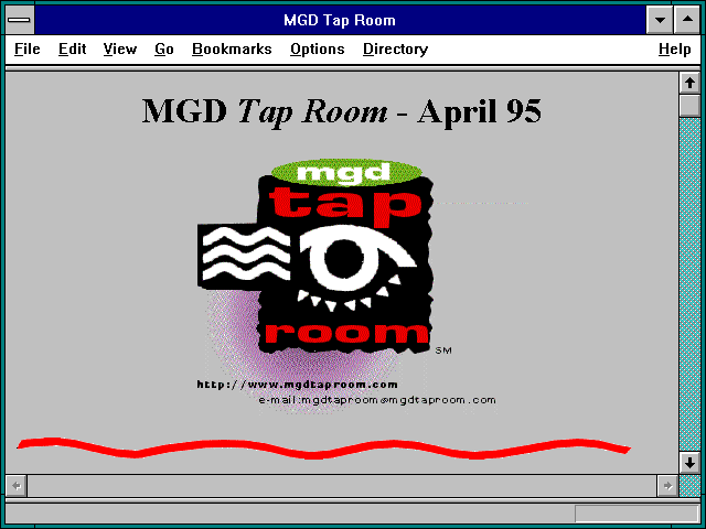 Screenshot of Miller Genuine Draft (MGD) Tap Room