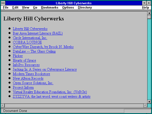 Screenshot of Liberty Hill Cyberwerks