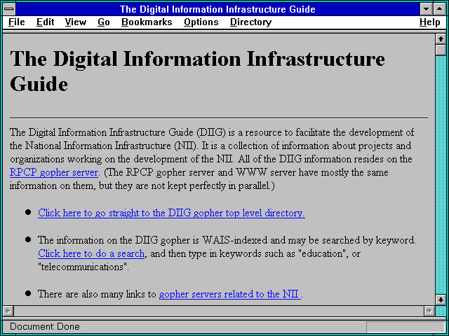 Screenshot of The Digital Information Infrastructure Guide
