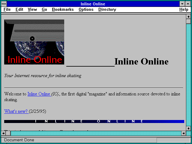 Screenshot of Inline Online