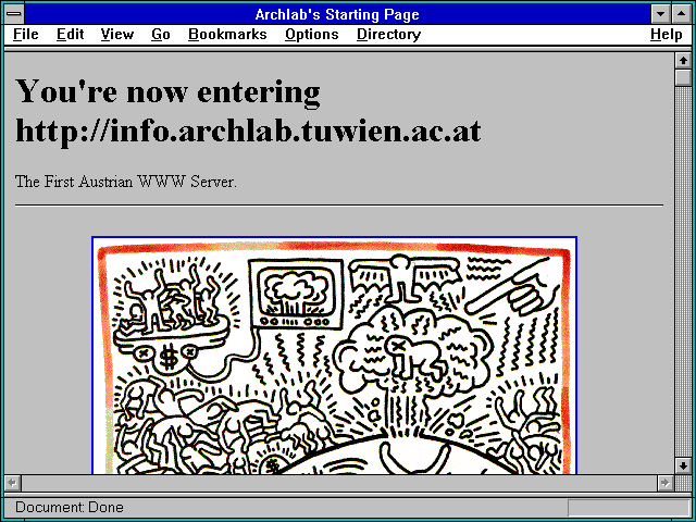 Screenshot of Archlab's Starting Page
