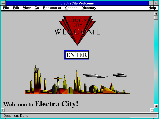 Screenshot of ElectraCity Welcome