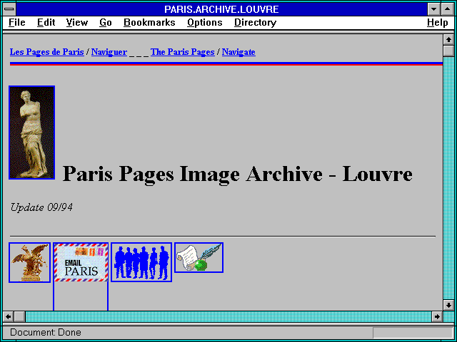 Screenshot of PARIS.ARCHIVE.LOUVRE